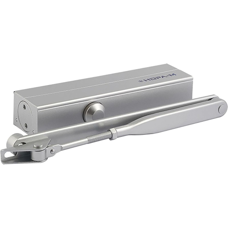 Изображение товара Доводчик дверной Нора-М 830 до 150 кг серебристый