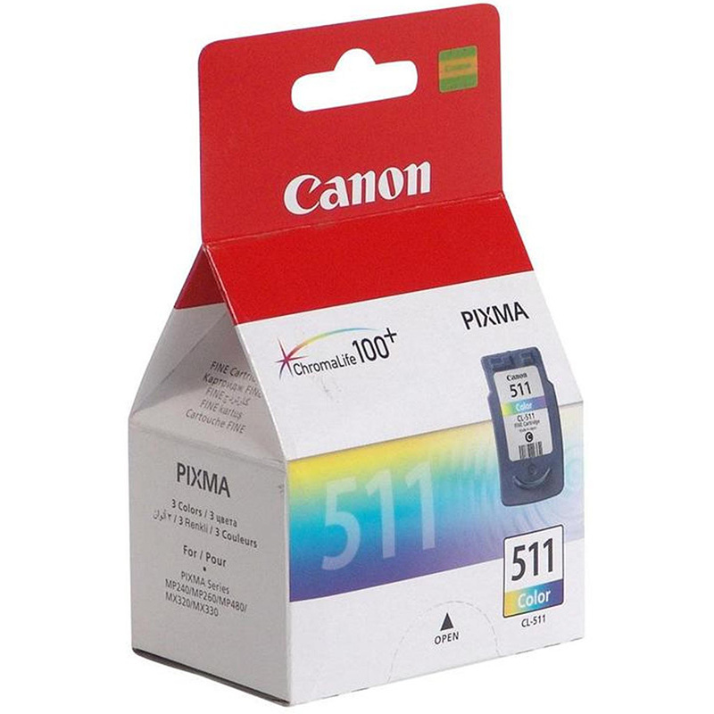 Изображение товара Цветной оригинальный картридж Canon CL-511 для PIXMA — яркая цветопередача Изображение товара Цветной оригинальный картридж Canon CL-511 для PIXMA — яркая цветопередача