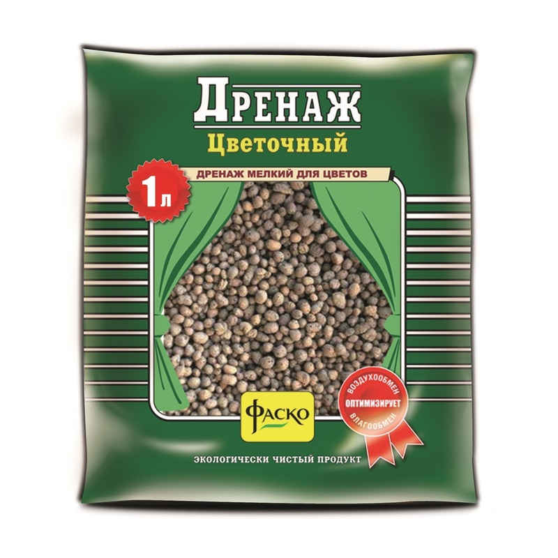 Изображение товара Дренаж Фаско Цветочный мелкий 1 л для комнатных растений