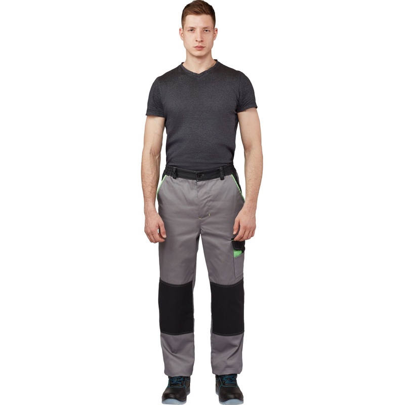 Изображение товара Брюки рабочие летние мужские л27-БР светло-серые/серые (размер 120-124 (60-62), рост 182-188)