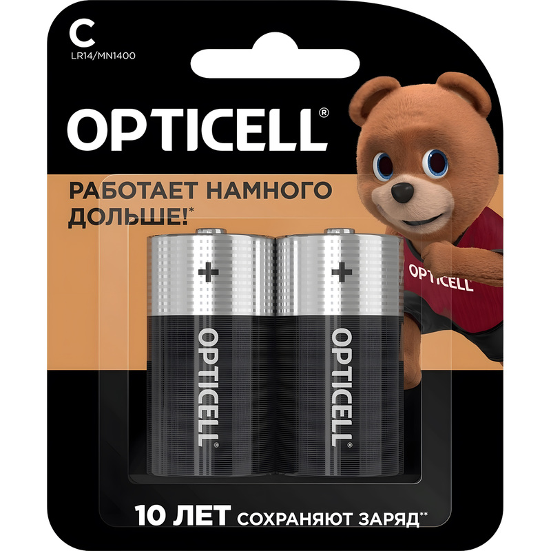 Изображение товара Батарейка C (LR14) Opticell Basic 2 шт в упаковке