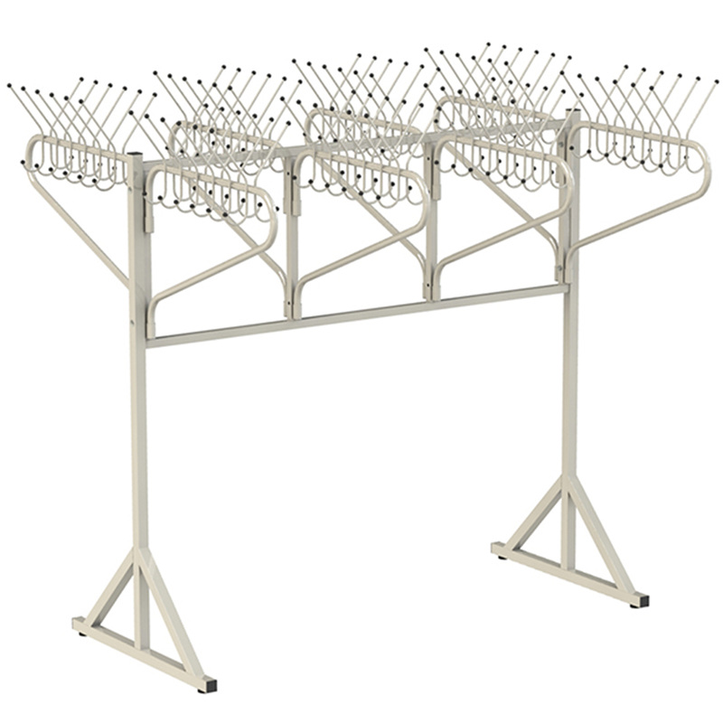 Изображение товара Вешалка для школ гардеробная (металлик, 1860х1625х1925 мм, 96 крючков)