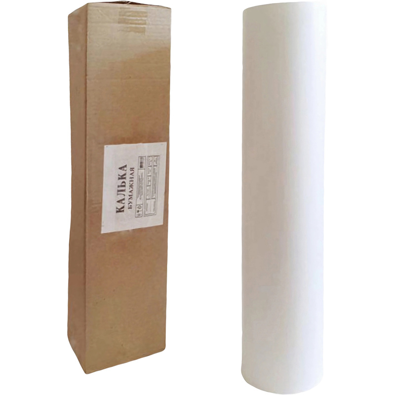 Изображение товара Глянцевая калька Лилия Холдинг ширина 620 мм длина 175 м плотность 60 г/кв.м для черчения