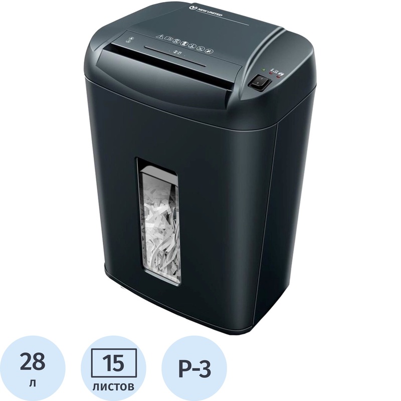 Изображение товара Шредер New United AT-15Cd для документов с высокой секретностью