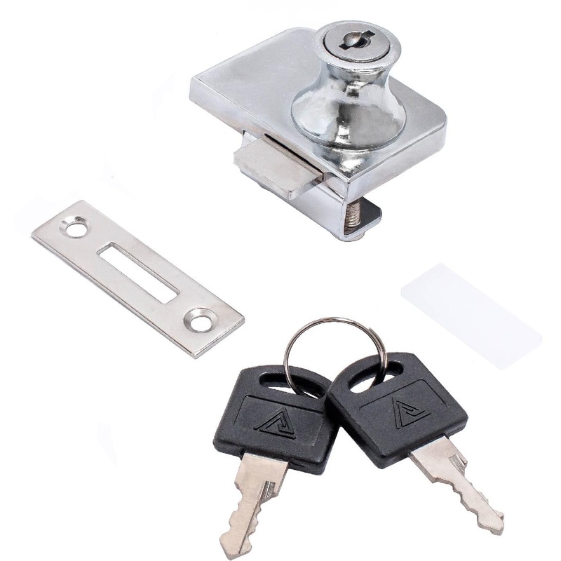 Изображение товара Мебельный замок StahlBuro 805 хромированный для стеклянных дверей