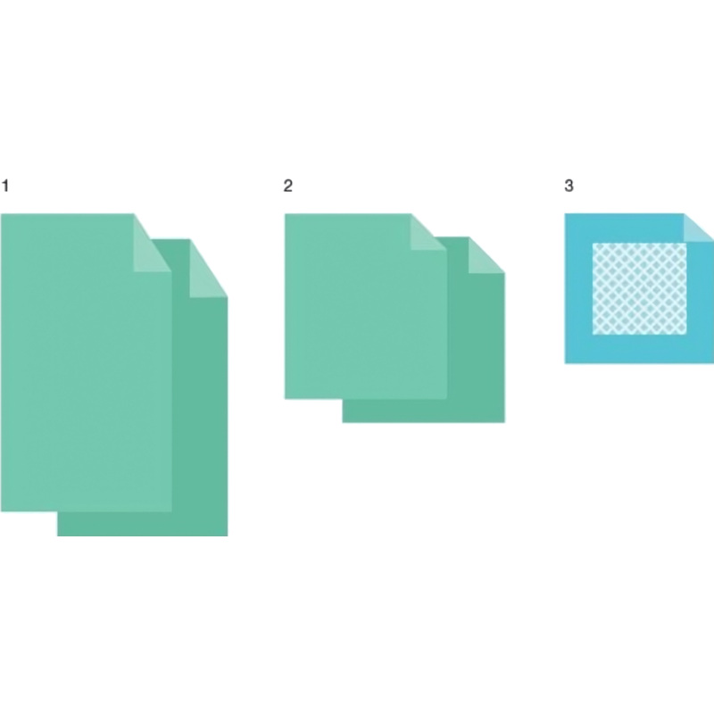 Изображение товара Комплект одноразового акушерского белья Гекса КБР-5 стерильный 3 предмета