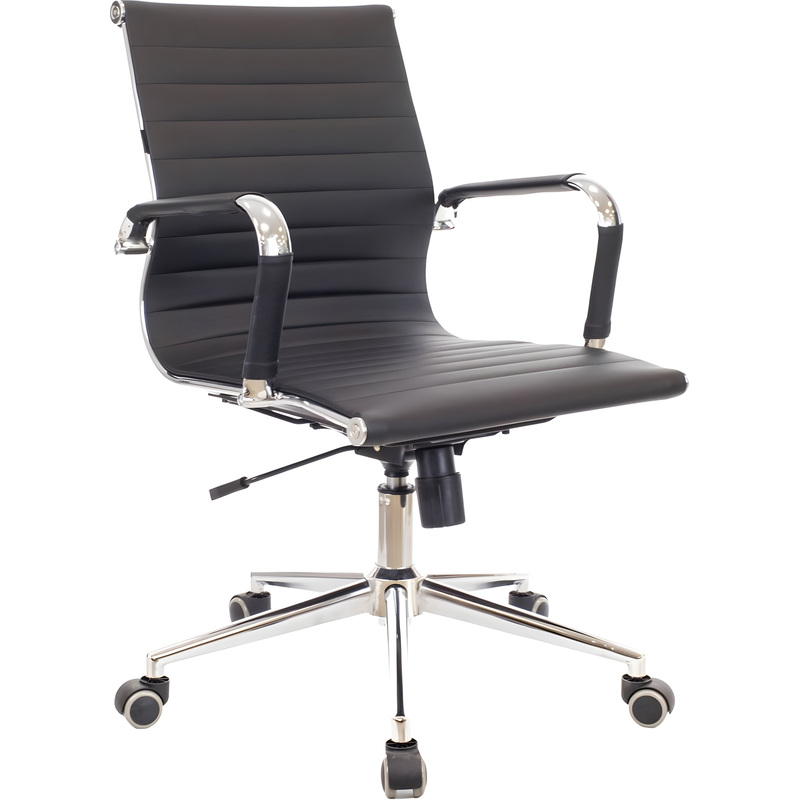 Изображение товара Кресло офисное Everprof Leo T черное из экокожи с механизмом качания