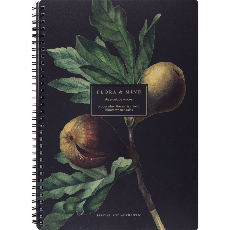 Изображение товара Бизнес-тетрадь Be Smart Flora А4 96 листов в клетку на спирали разноцветная