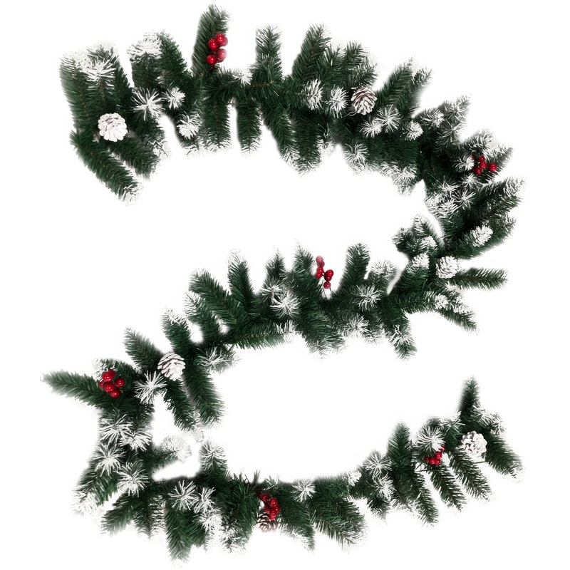 Изображение товара Гирлянда хвойная Magic Time заснеженная с ягодами 270x25 см