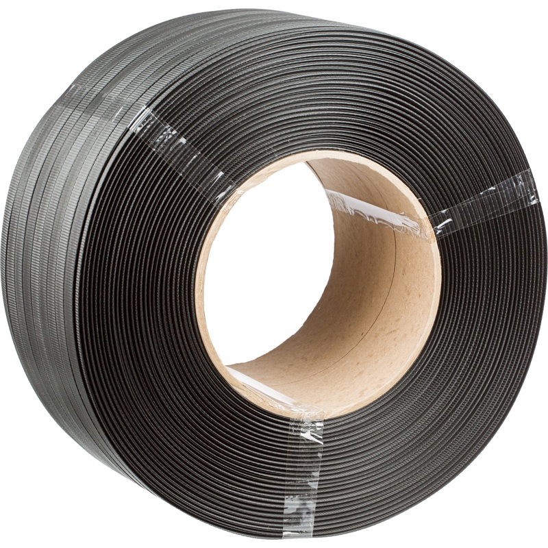 Изображение товара Полипропиленовая стреппинг-лента серая 19x1 мм 1000 м уцененная