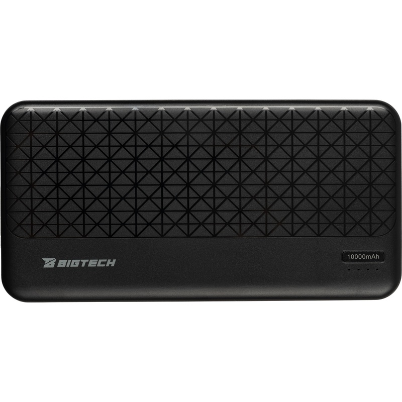 Изображение товара Внешний аккумулятор (power bank) BigTech 10000 мАч 12W чёрный (BT-PB-10-BL-1)