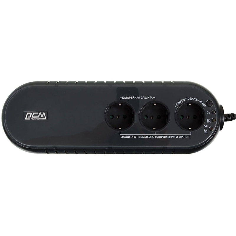 Изображение товара Источник бесперебойного питания Powercom WOW-500U 500 ВА USB защита