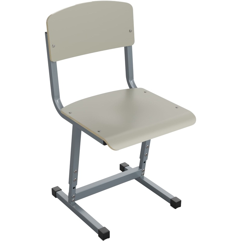 Изображение товара Ученический стул Комус серый для ростовых групп 4-6 и 5-7 с регулировкой высоты
