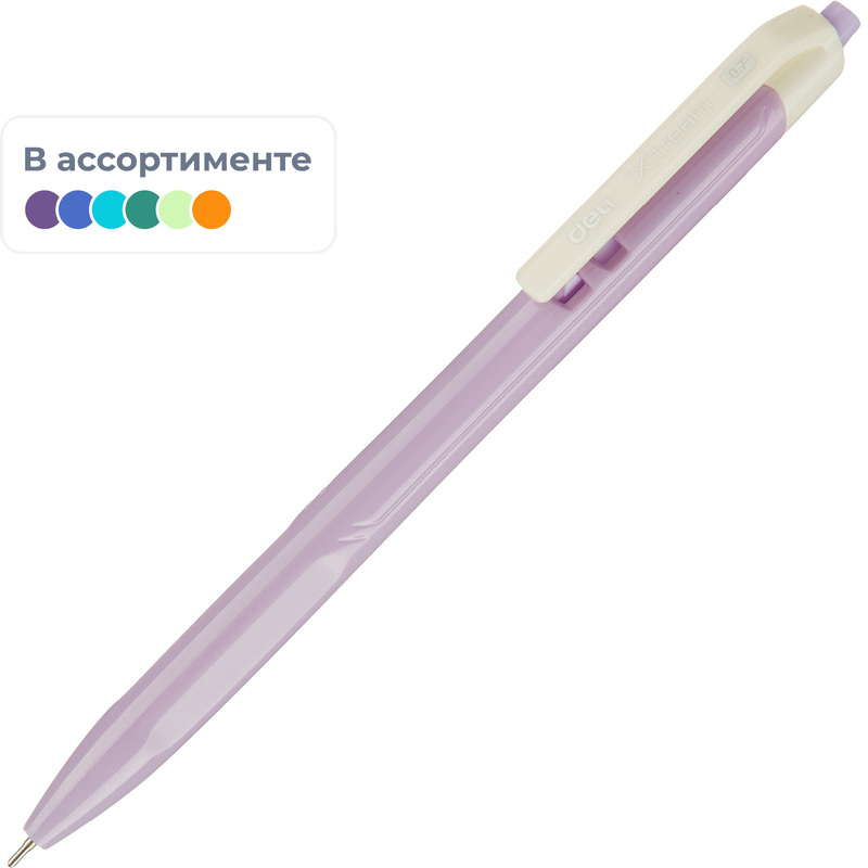Изображение товара Ручка шариковая автоматическая Deli X-tream синяя (толщина линии 0.4 мм, EQ03330)
