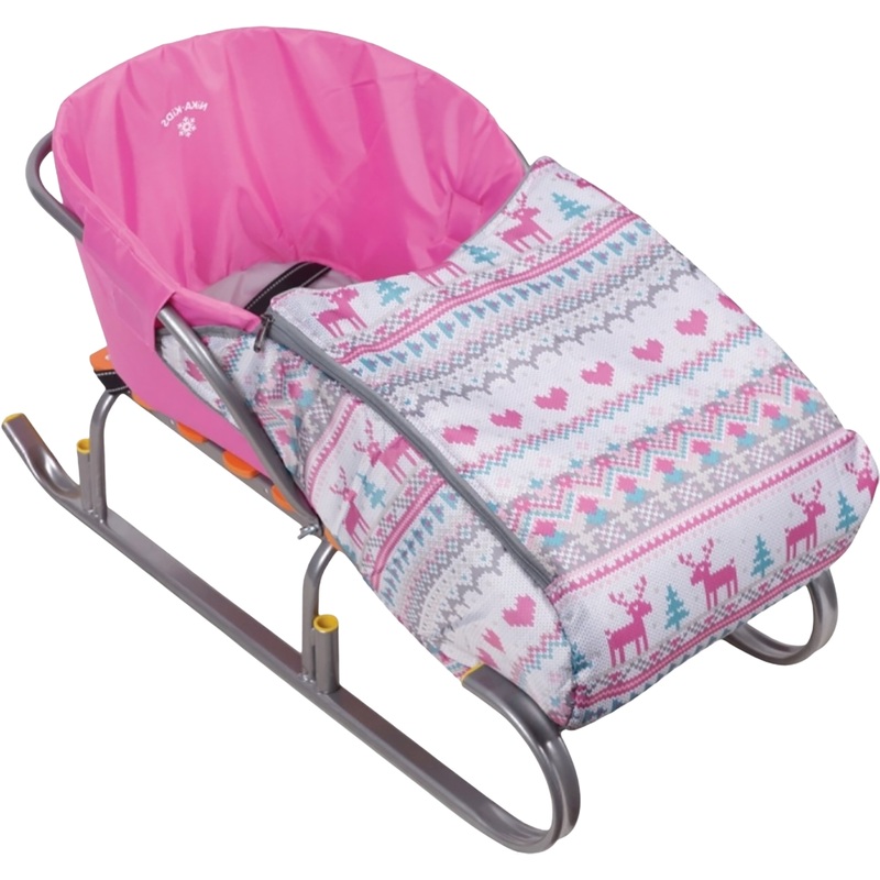 Изображение товара Матрас для санок универсальный Ника СС3/5 на молнии розовый