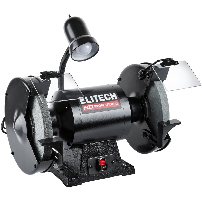 Изображение товара Заточной станок Elitech HD BG 9025L 900Вт 250мм балансировка защита