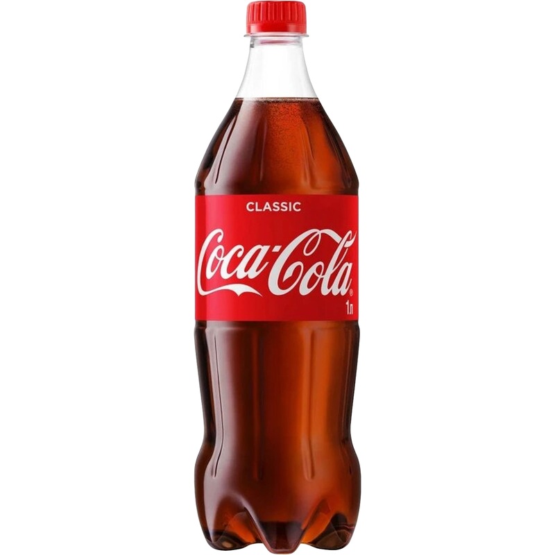 Изображение товара Coca-Cola сильногазированная 1 л — классическая газировка для бодрости