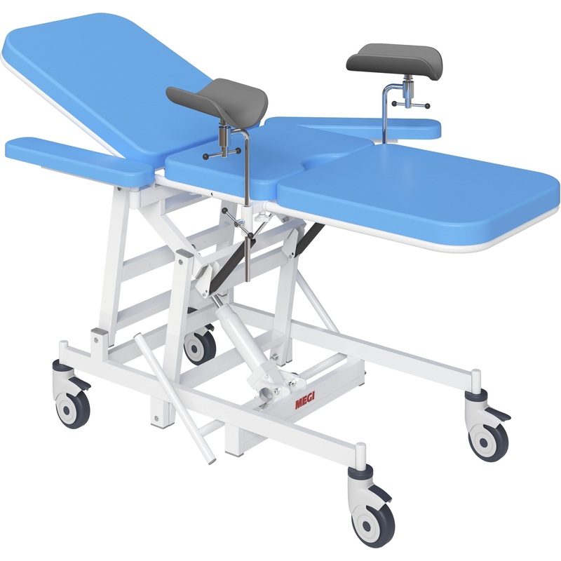 Изображение товара Стол перевязочный Megi МСК-229 с регулировкой высоты на гидроприводе (835х2070х570-840 мм)