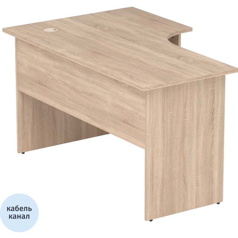 Изображение товара Уценка. Стол угловой Easy One LT 22/16 правый (дуб сонома, 1400х900х740 мм)