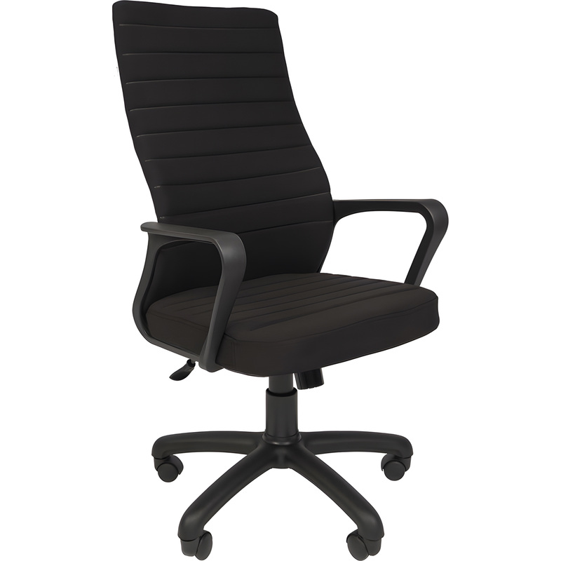 Изображение товара Кресло для руководителя РК 165 чёрное (ткань, пластик)