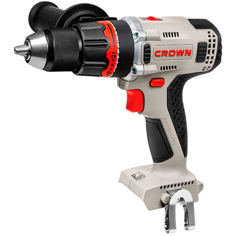 Изображение товара Дрель-шуруповёрт аккумуляторная Crown CT21090HMX без АКБ и ЗУ