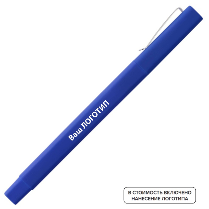 Изображение товара Ручка шариковая Quadro Soft синяя корпус мягкое покрытие 0.7 мм 200 штук