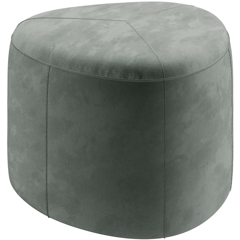 Изображение товара Пуф Софти СФ-57 серый (велюр, 530x530x415 мм)