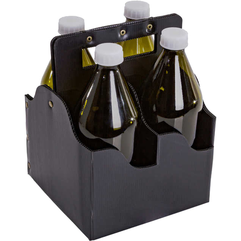 Изображение товара Переноска на 4 бутылки 1 л полипропилен