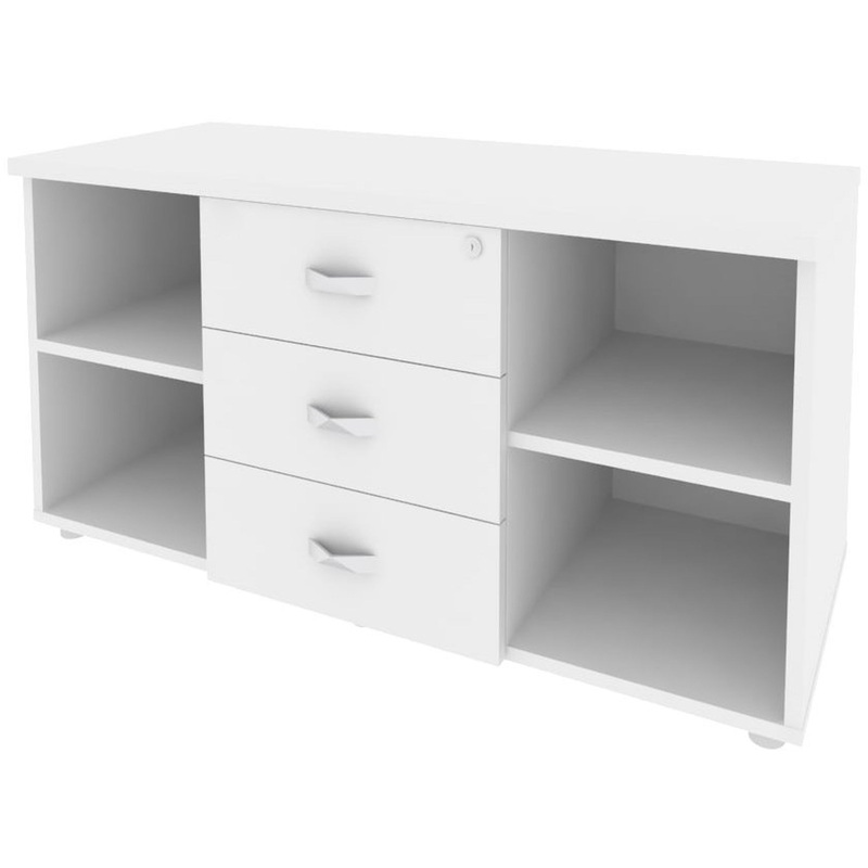 Изображение товара Сервисная тумба Onix Direct O.TS-11 с центральным замком белый бриллиант 1100х460х576 мм