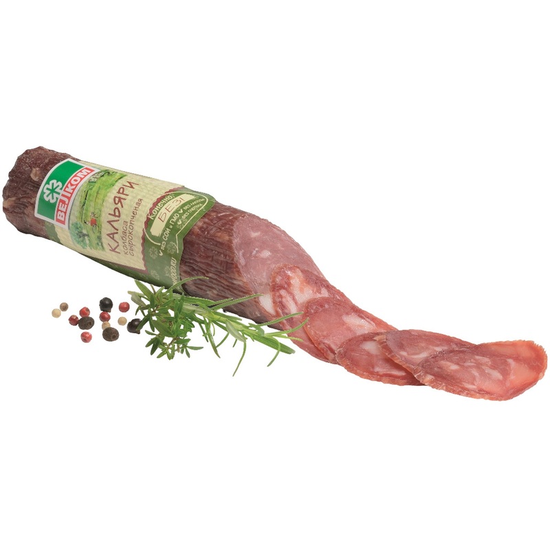 Изображение товара Кальяри сырокопченая колбаса 235 г ВЕЛКОМ натуральный состав вкусное мясо