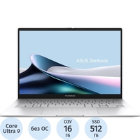 Ноутбук Asus ZenBook UX3405MA-QD993 14" Silver Intel Core Ultra 9  185H/16 ГБ/SSD 512 ГБ/Intel Arc Graphics (90NB11R2-M01SV0)