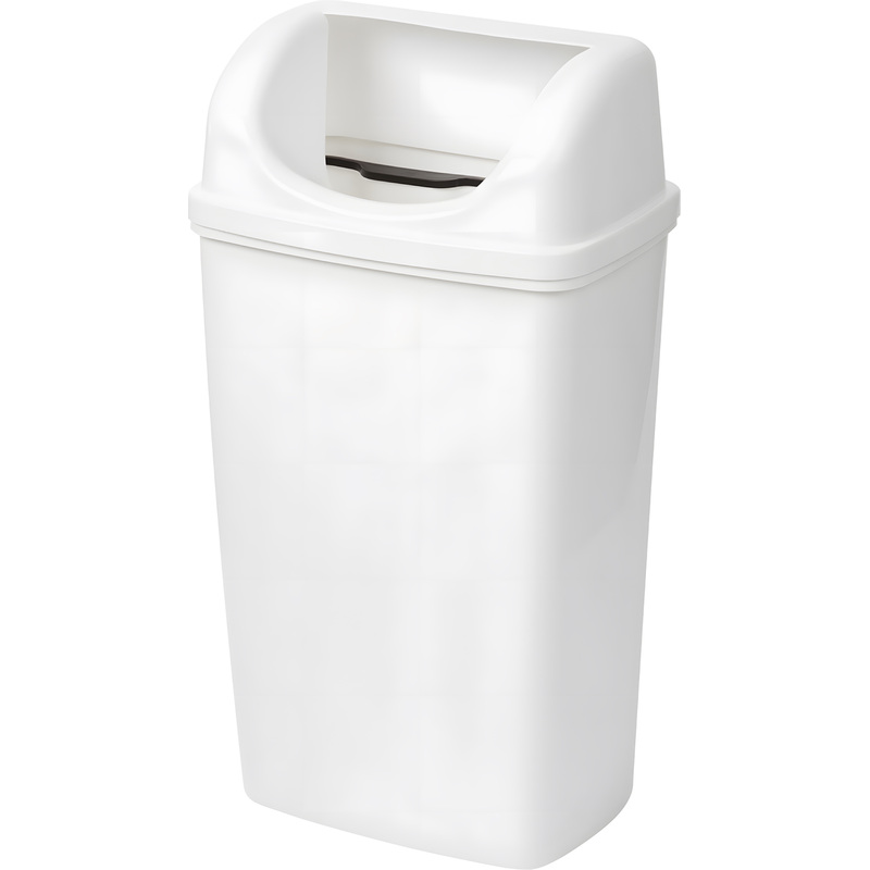 Изображение товара Подвесной пластиковый мусорный контейнер Luscan Professional 50л белый