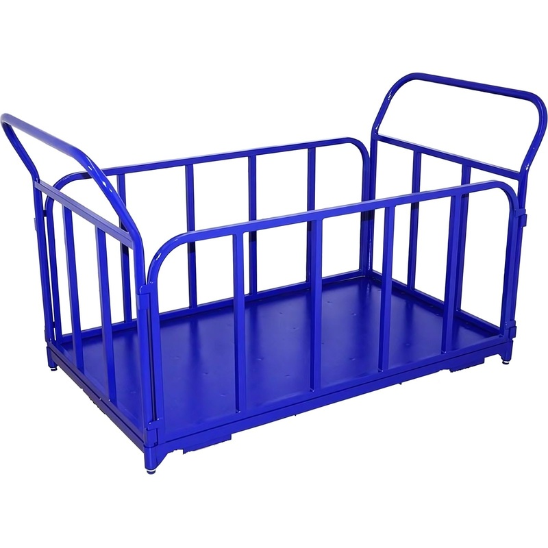 Изображение товара Тележка платформенная ТБ-3 с трубчатыми бортами (до 225 кг, 600х1000 мм, без колес)