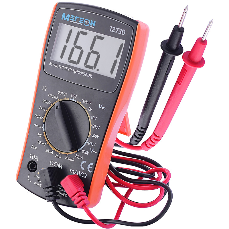 Изображение товара Мультиметр цифровой Мегеон 12730 (к0000010938)