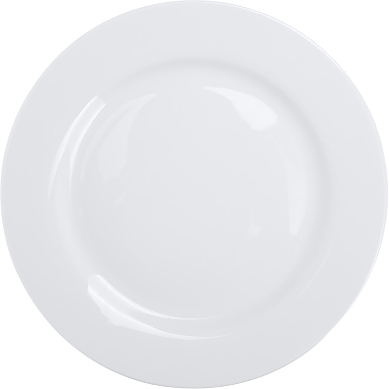 Изображение товара Обеденная фарфоровая тарелка Chan Wave Classic 250 мм белая
