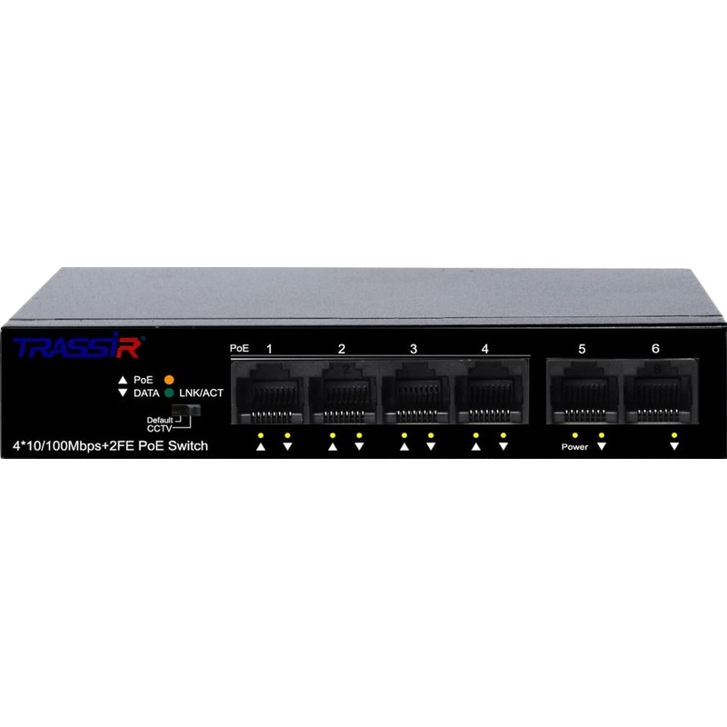 Изображение товара Коммутатор TRASSIR TR-NS1106-60-4POE (4 PoE порта)