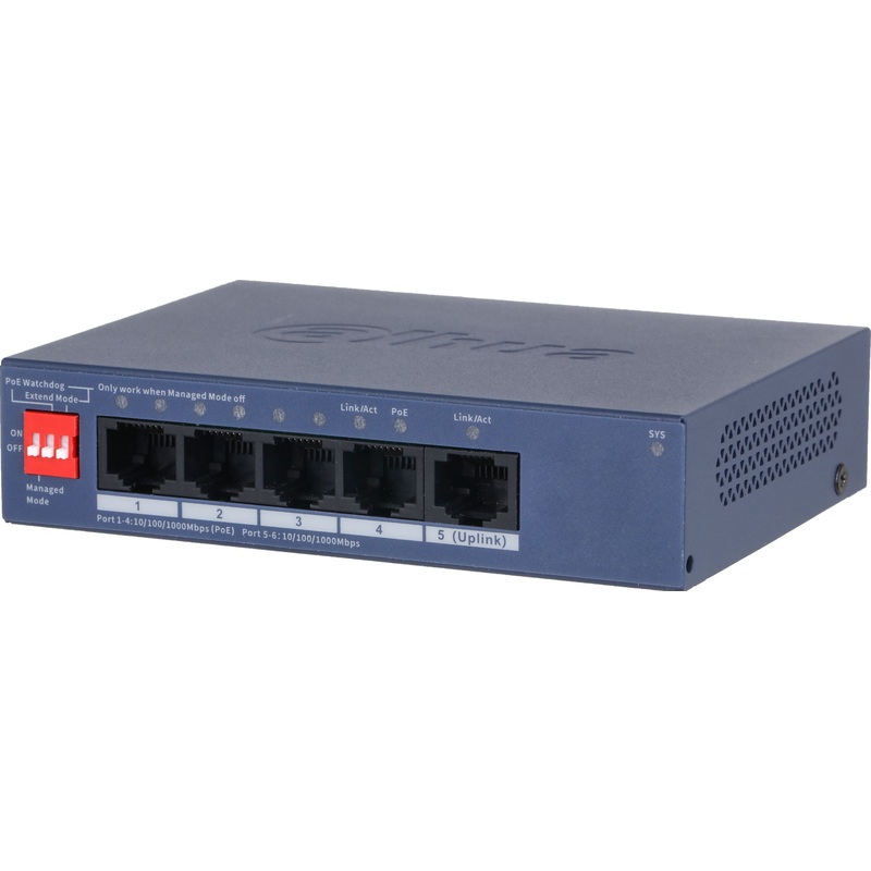 Изображение товара Коммутатор Dahua DH-CS4005-4GT-36 управляемый PoE 4 порта