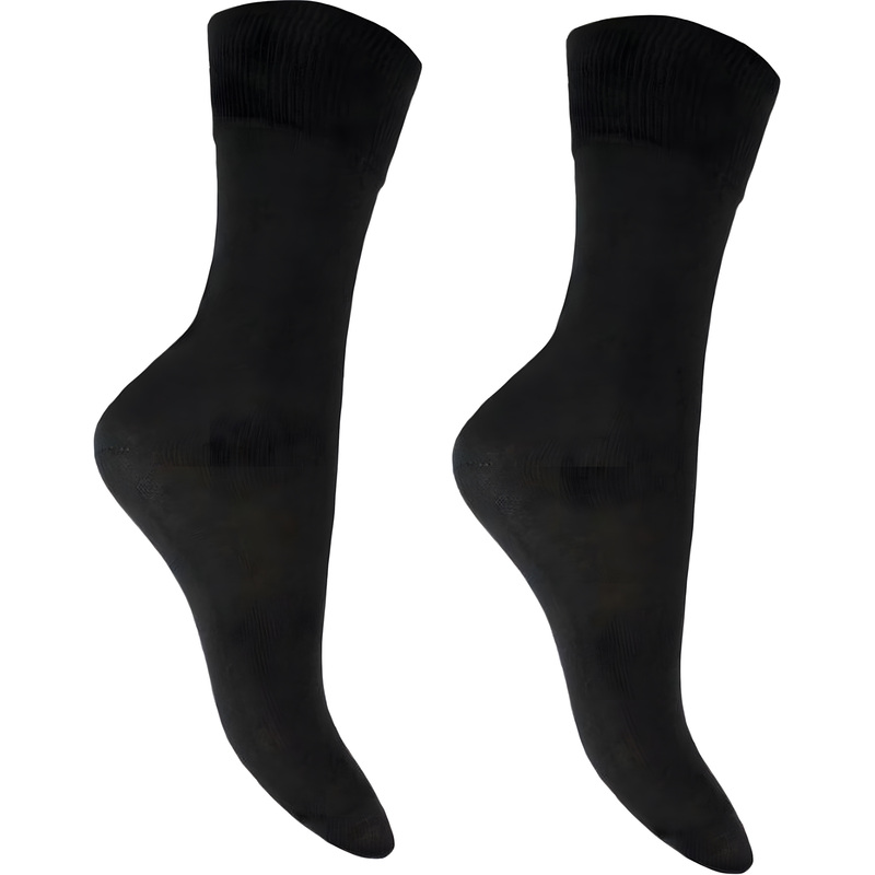 Изображение товара Мужские классические носки черные, всесезонные, усиление пятки и мыска, размер 31