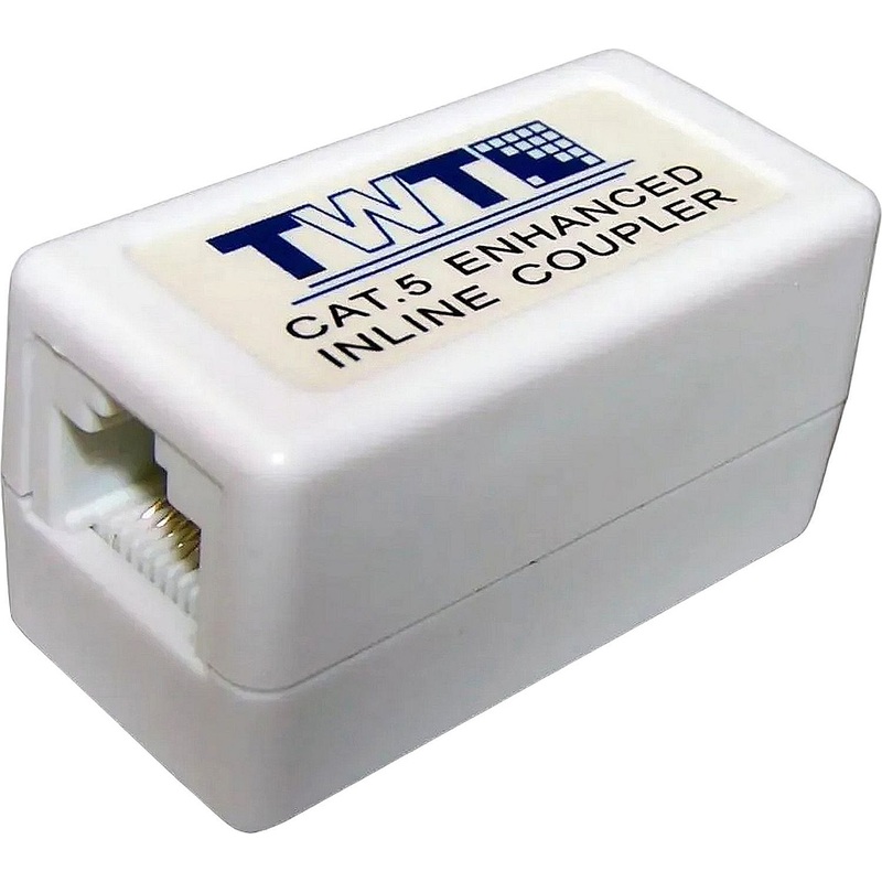 Изображение товара Адаптер RJ-45 cat 5e TWT TWT-CP45UTP5E для Ethernet сетей белый