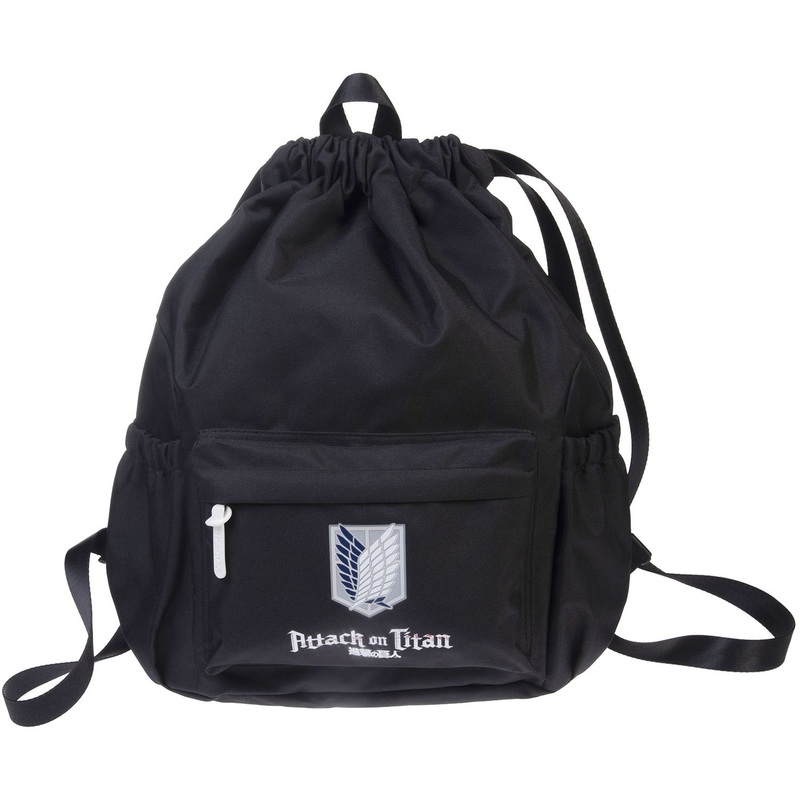 Изображение товара Рюкзак мешок Hatber Атака Титанов черный для школьников и студентов