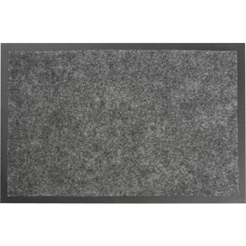 Изображение товара Влаговпитывающий ворсовый коврик входной 40x60 см серый Blabar Tuff