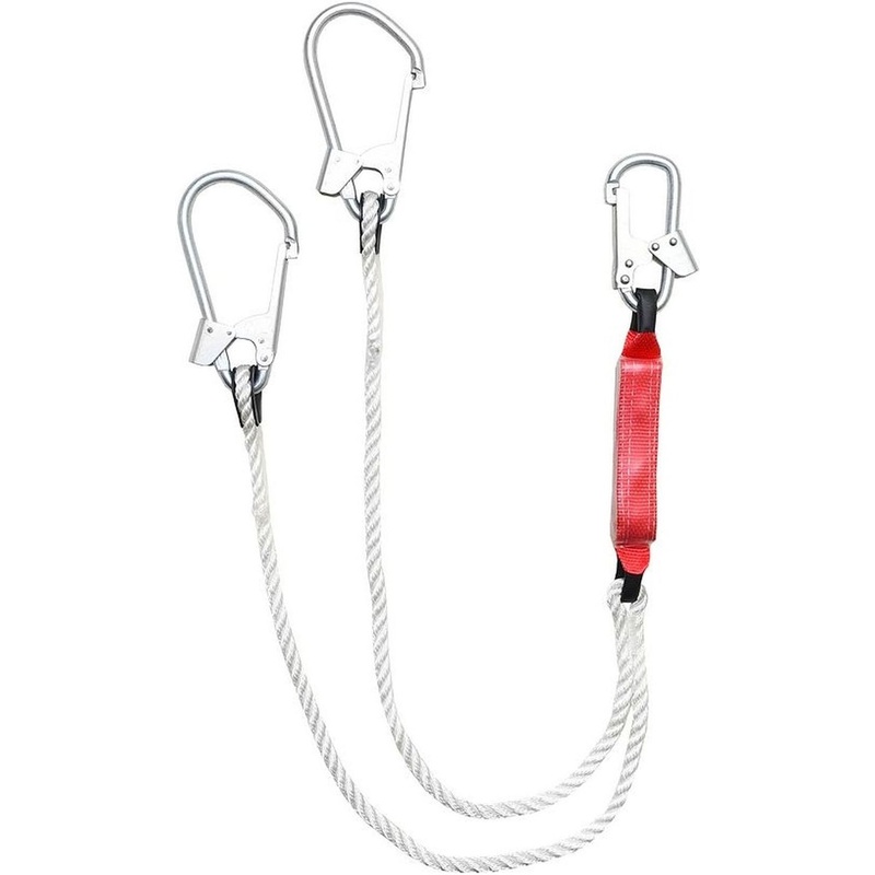 Изображение товара Строп страховочный канатный Восток двойной с амортизатором полиамидный (тип aB)