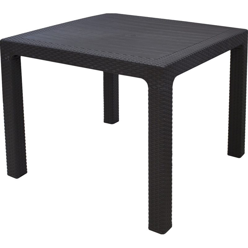 Изображение товара Стол квадратный Rattan (шоколад, 900х900х750 мм)