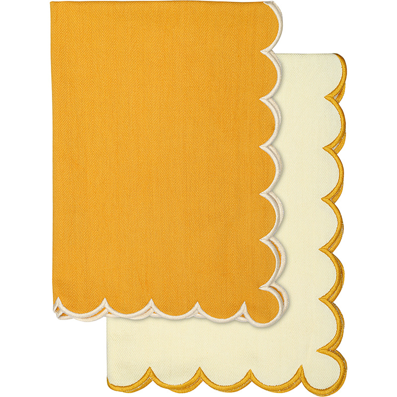 Изображение товара Набор полотенец хлопковых Trendy Ruffles 50x70 см 2 штуки в упаковке (TK25-TT0001)