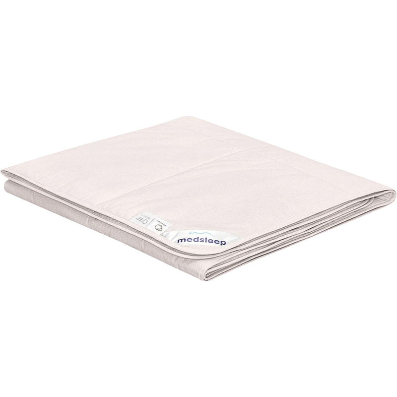 Изображение товара Одеяло 2-спальное Medsleep Aries 175x200 см кассетное бежевое шерстяное