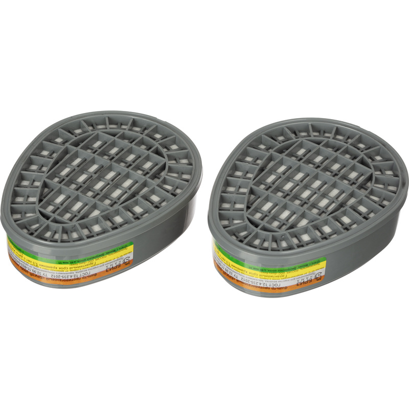 Изображение товара Фильтр противогазовый Бриз-Кама 2006 А1В1Е1К1 (2 штуки в упаковке)