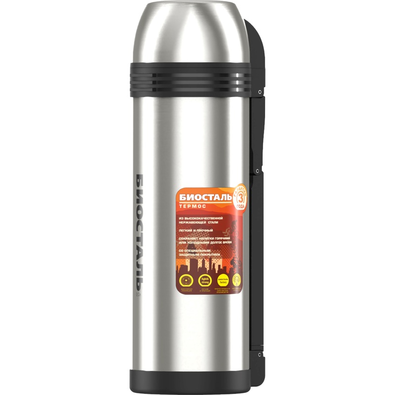 Изображение товара Термос Biostal Спорт 2 л серебристый - высокого качества для напитков