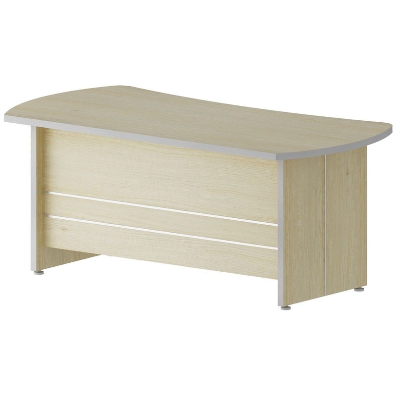Изображение товара Стол руководителя эргономичный Комус Мебель Сатурн-Д (ясень, 1800x900x764 мм)