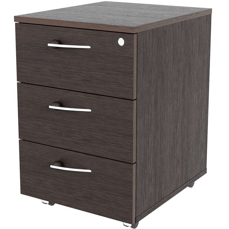 Изображение товара Тумба подкатная Милан МЛ-3.0 с центральным замком венге