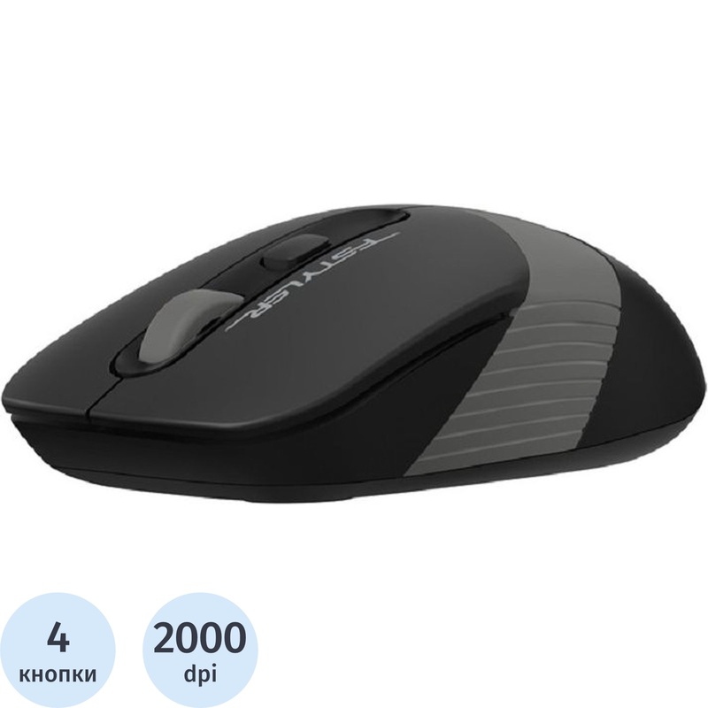 Изображение товара Мышь игровая A4Tech Fstyler FG10 черно-серая (1147564)